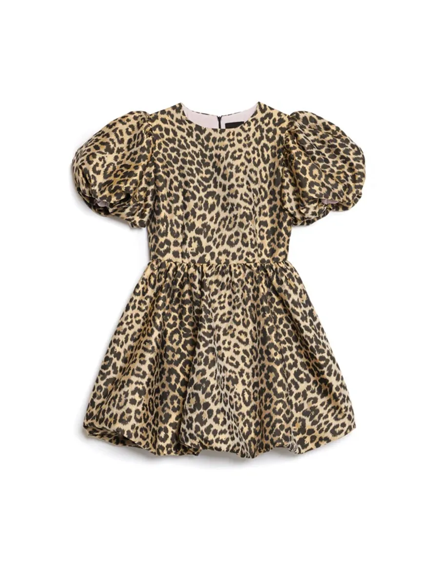 Leopard Jacquard Dress
