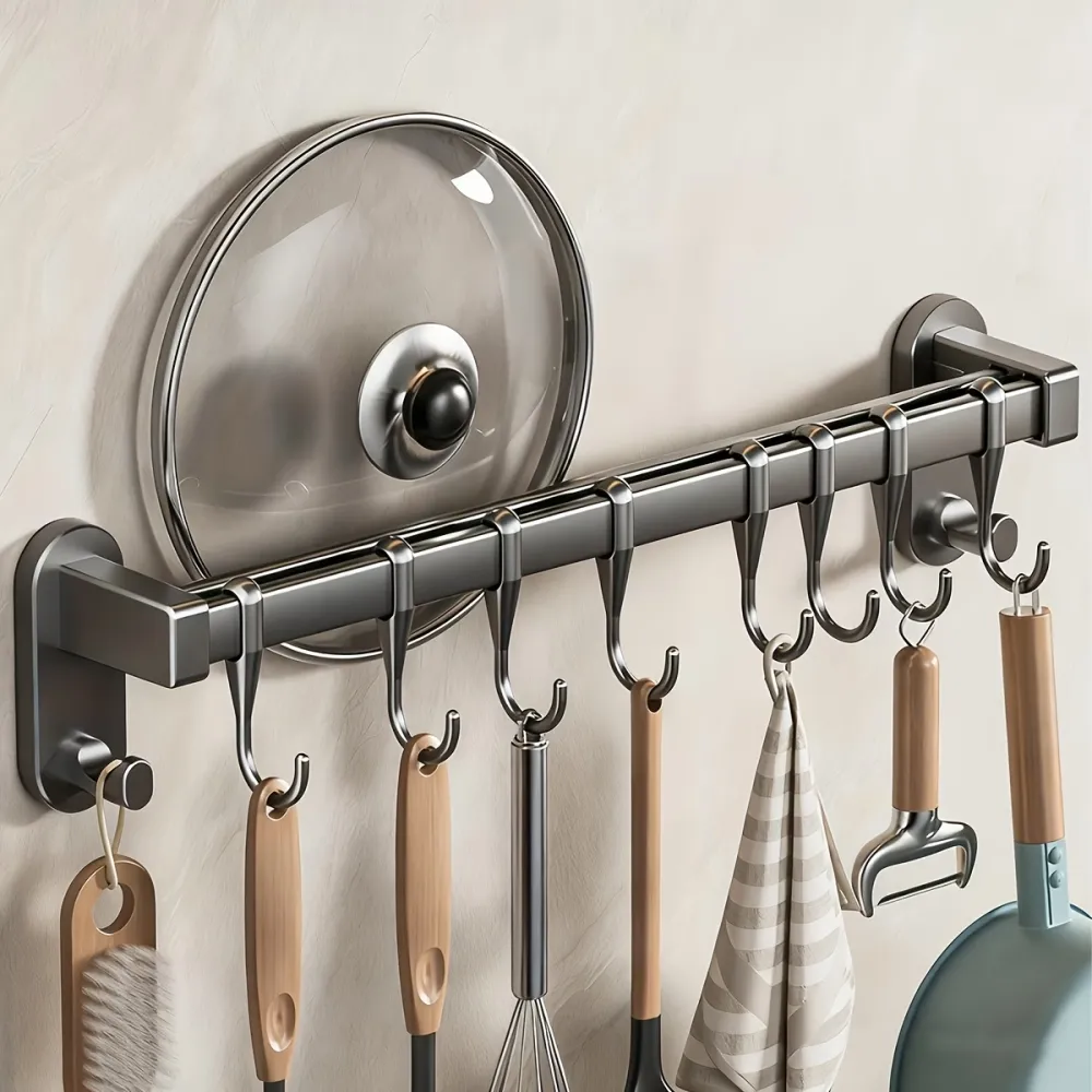 Wall-Mounted Utensil Rack