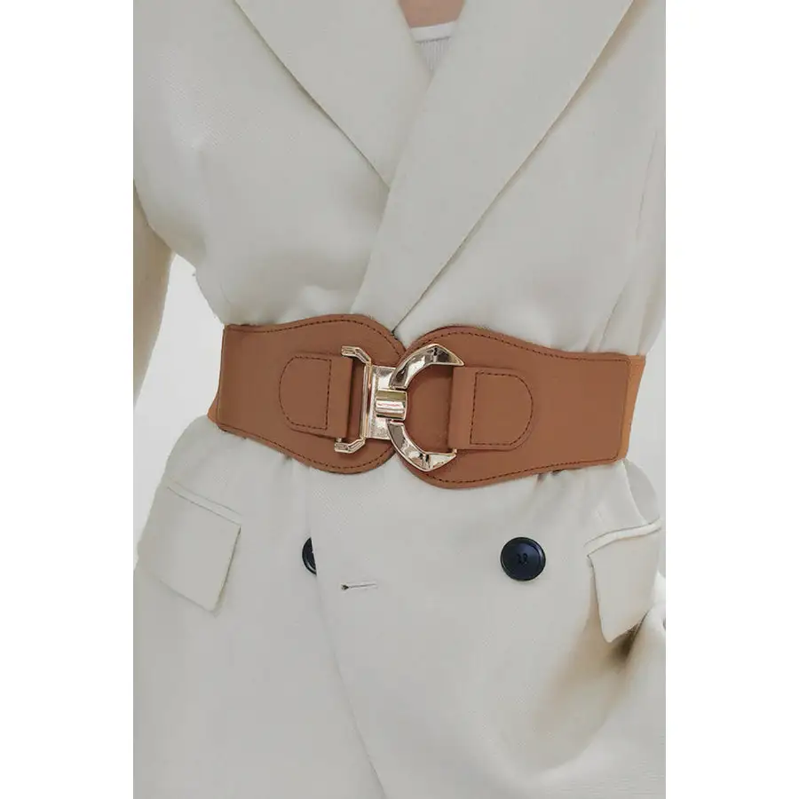 Alloy Buckle Elastic Belt
