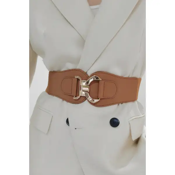 Alloy Buckle Elastic Belt