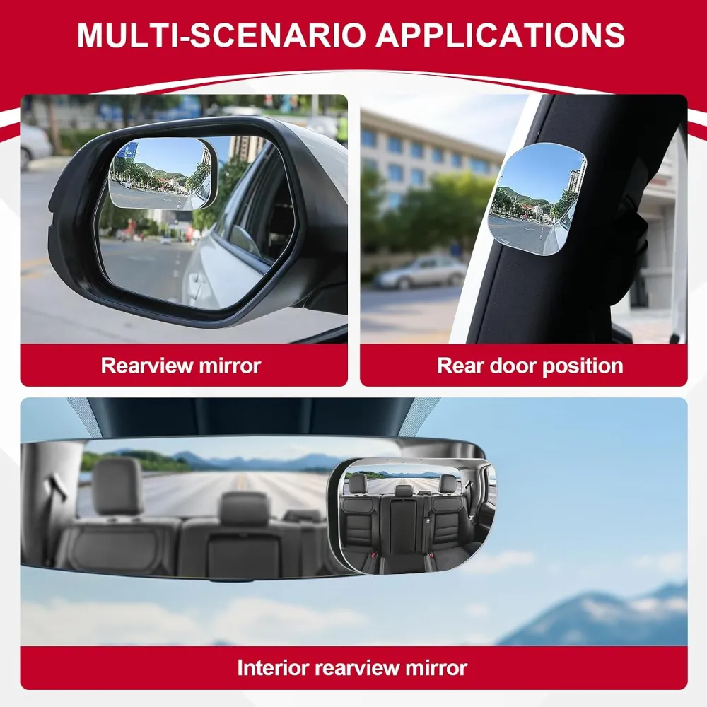 Frameless Blind Spot Mirror Set