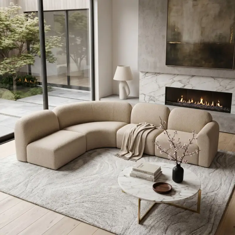 Modular Curved Sofa