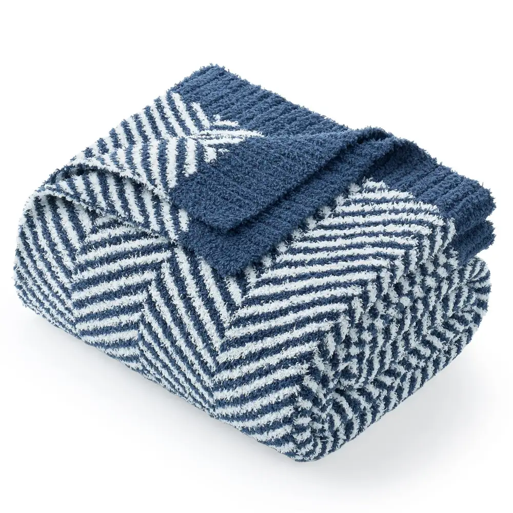 Layered Herringbone Blanket