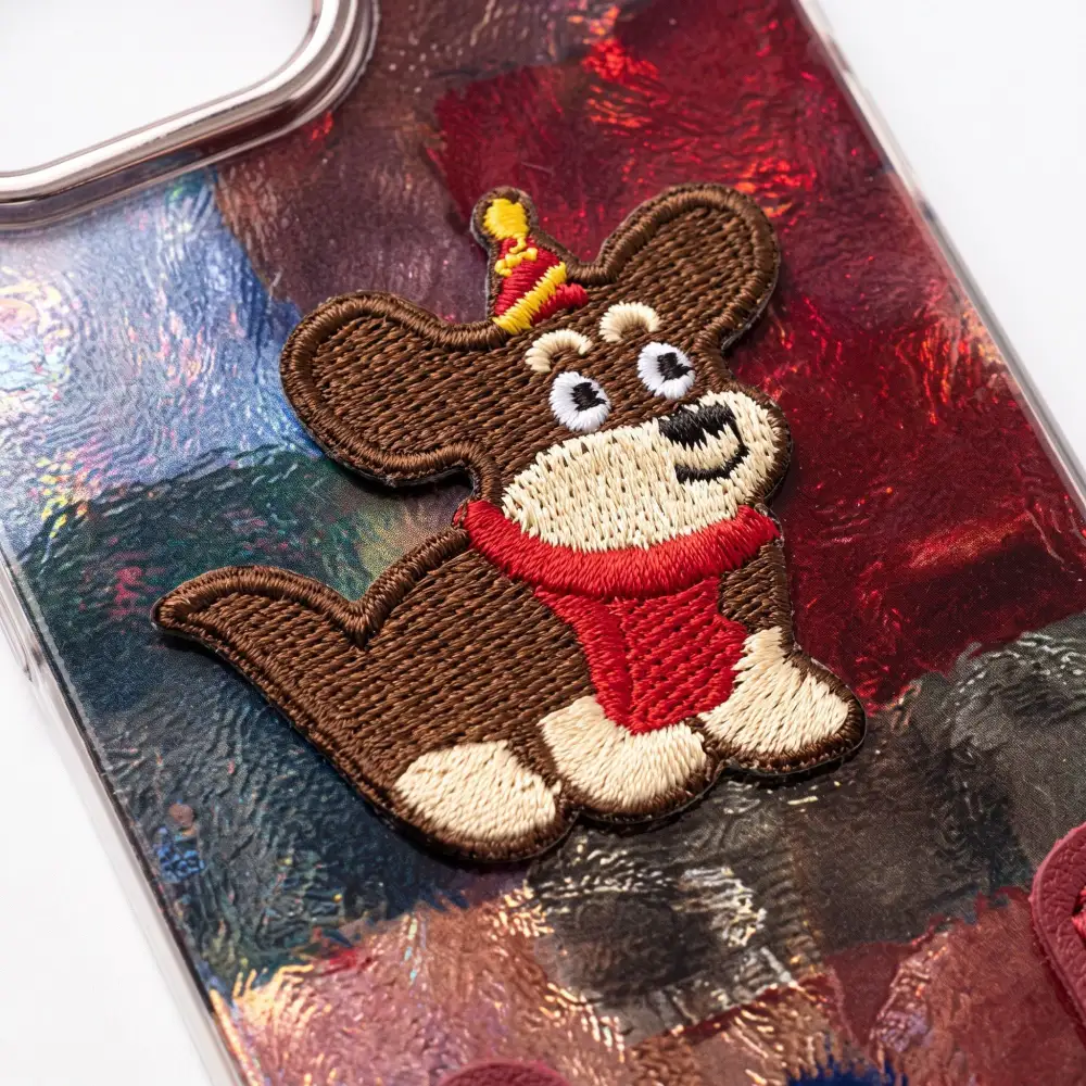 Puppy Dog Wrist Strap Phone Case