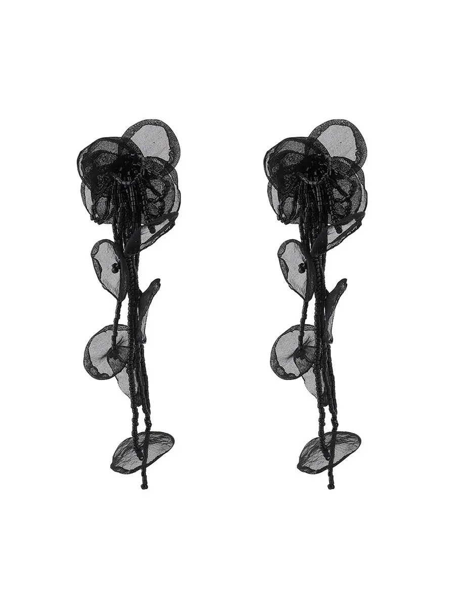 Sculptural Moonlit Accent Earrings