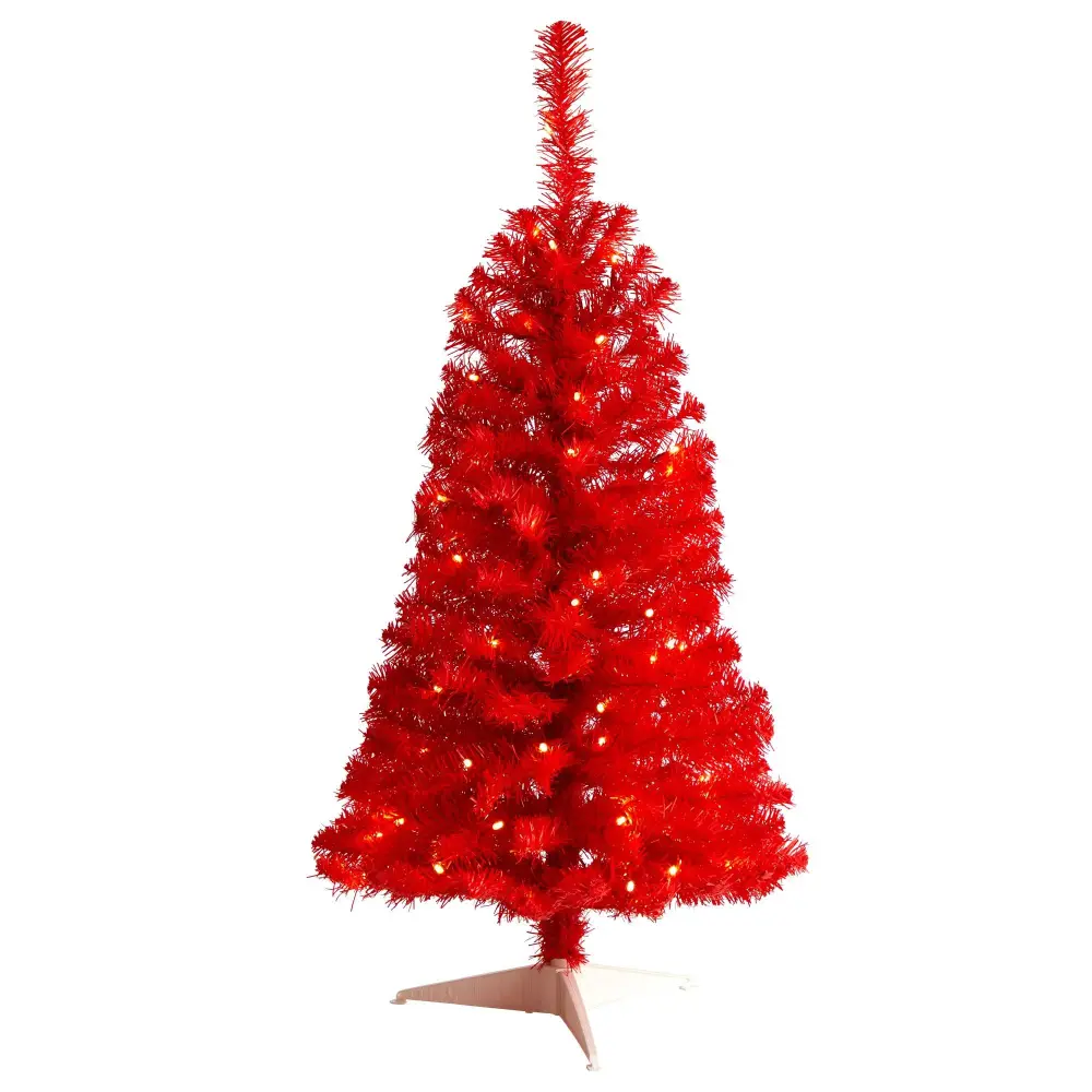 Artificial Christmas Tree with LED Lights and Bendable Branches