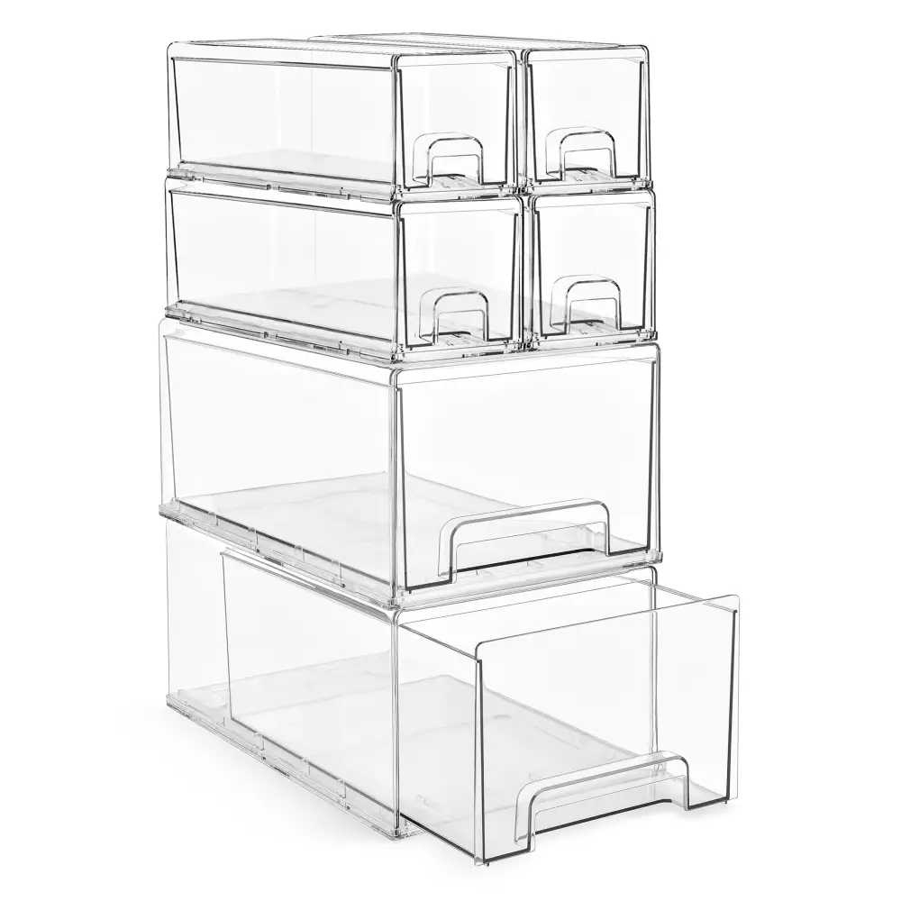 Stackable Pull Out Drawer Organizers