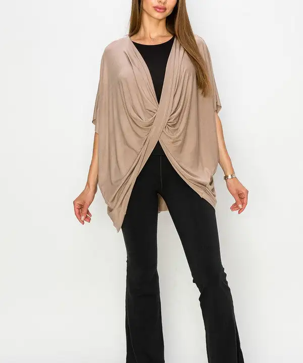 Bamboo One Size Wrap Top Cardigan