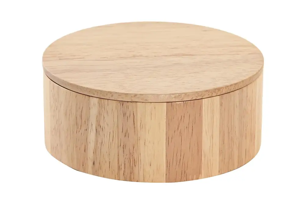 Natural Wood Jewelry Mirror Box
