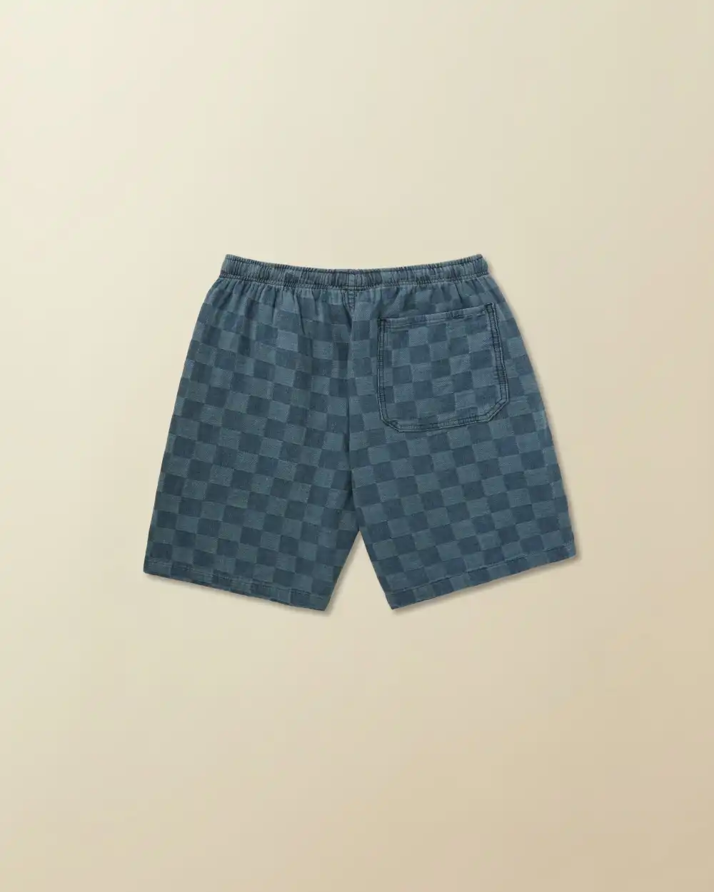 Patchwork Denim Drawstring Short