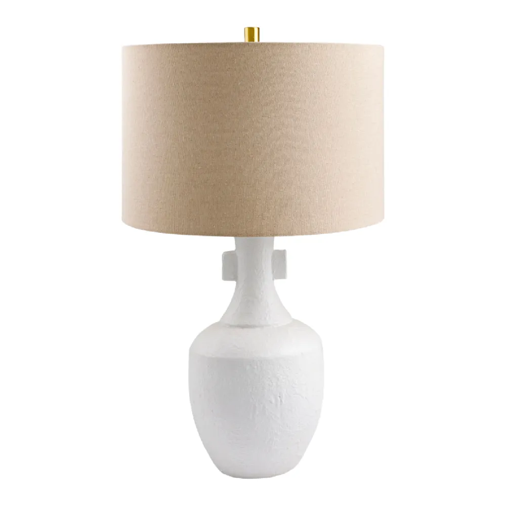 Modern Ceramic Linen Stone Table Lamp