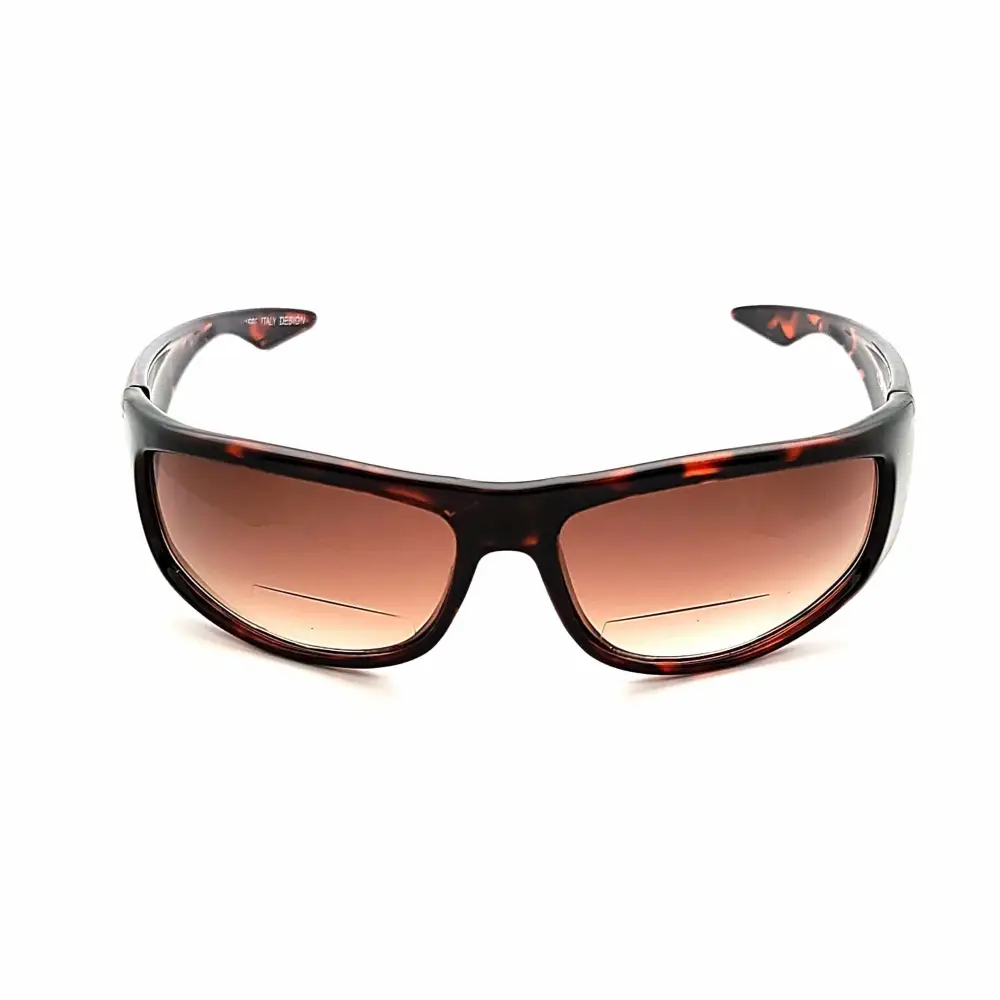 Oval Bifocal Amber-Lens Reading Glasses