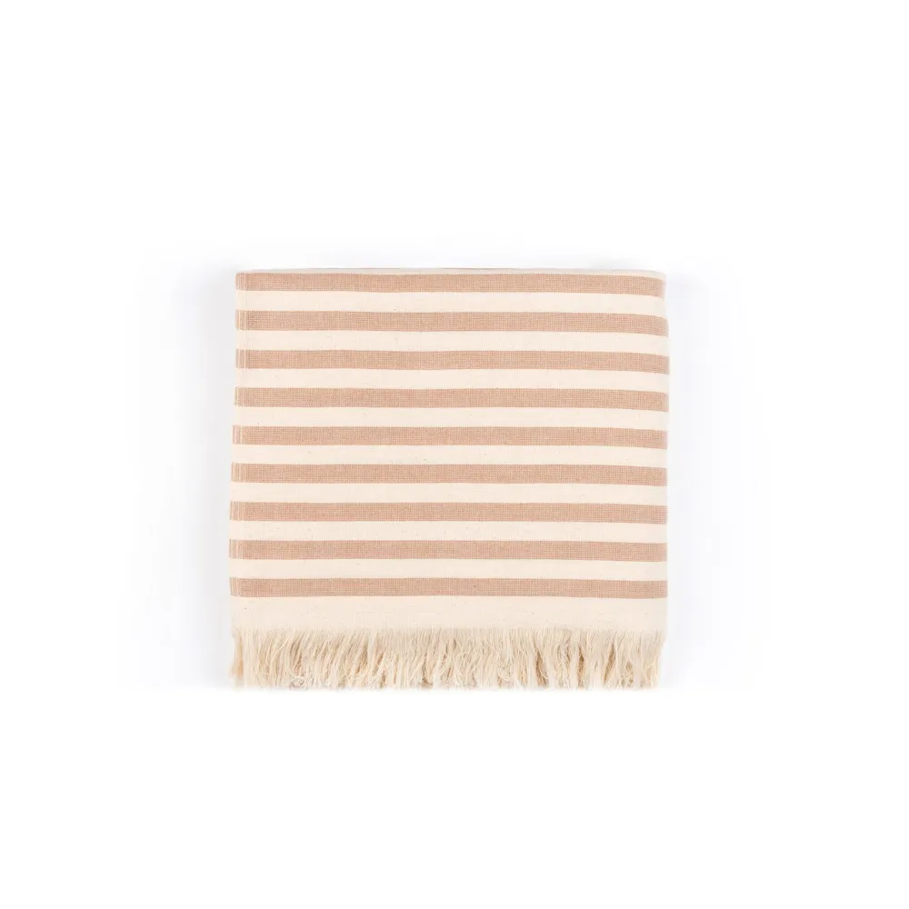 Striped Cotton Oversized Towel