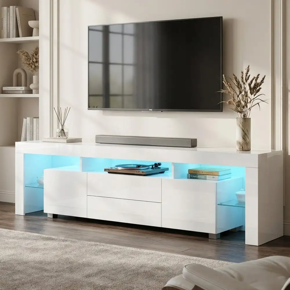 Modern Utility Living Room Media Console