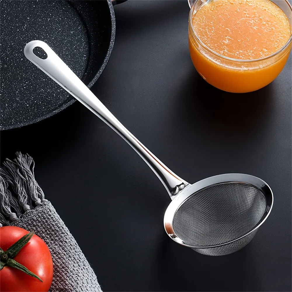 Stainless Steel Long-Handle Fine-Mesh Strainer