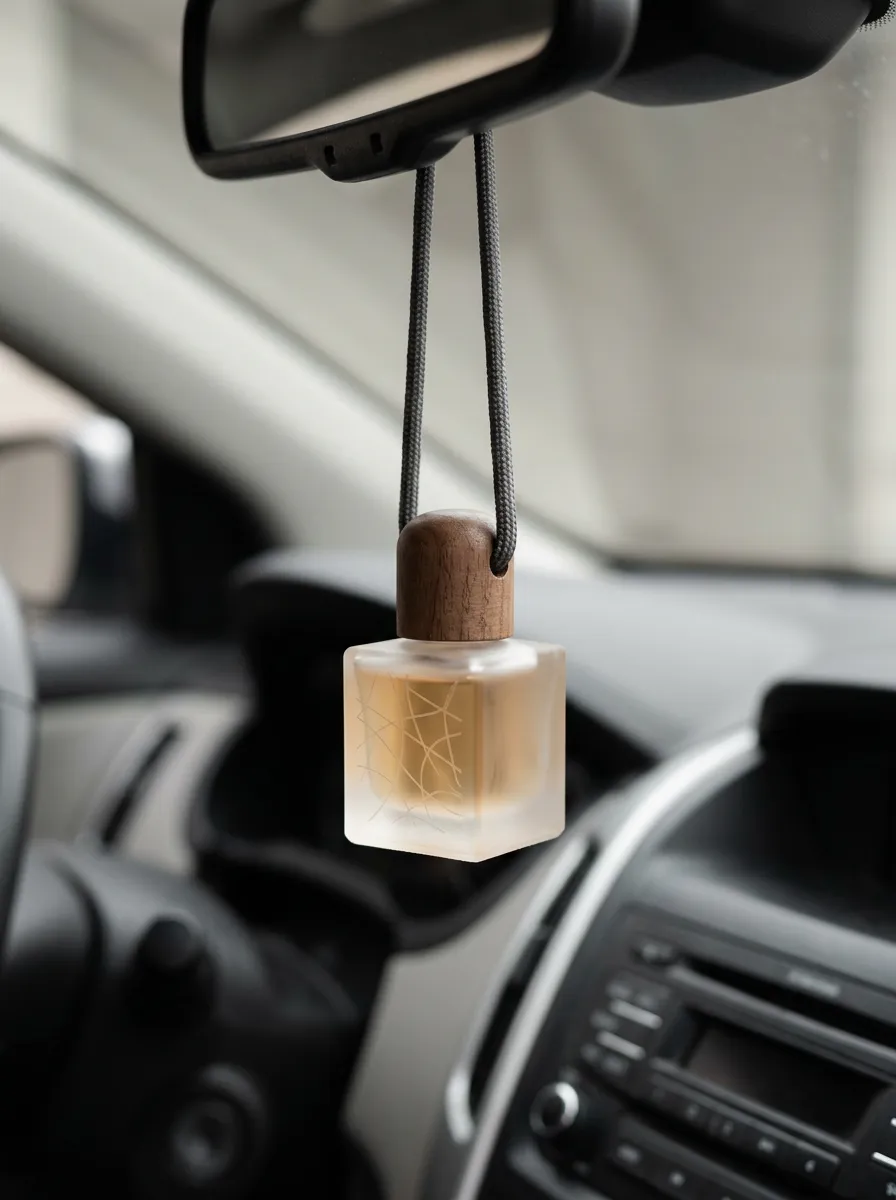 Geometric Frosted-Glass Car Air Freshener