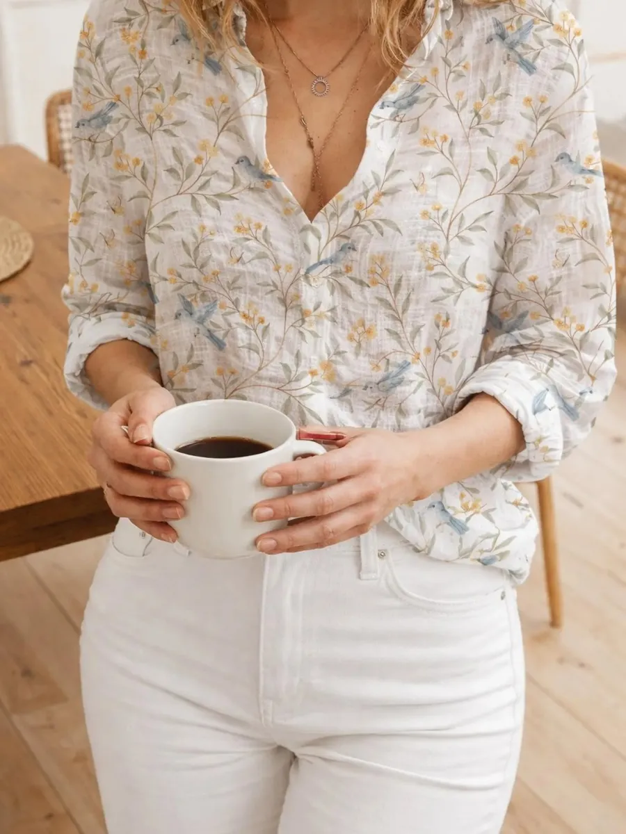 Casual Floral Print Shirt