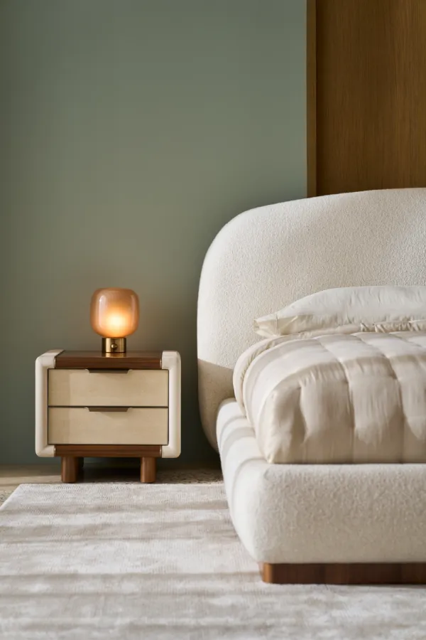 Suede Panel Nightstand