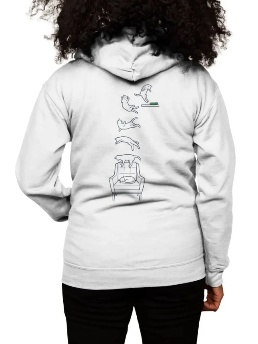 Cat Print Casual Hoodie