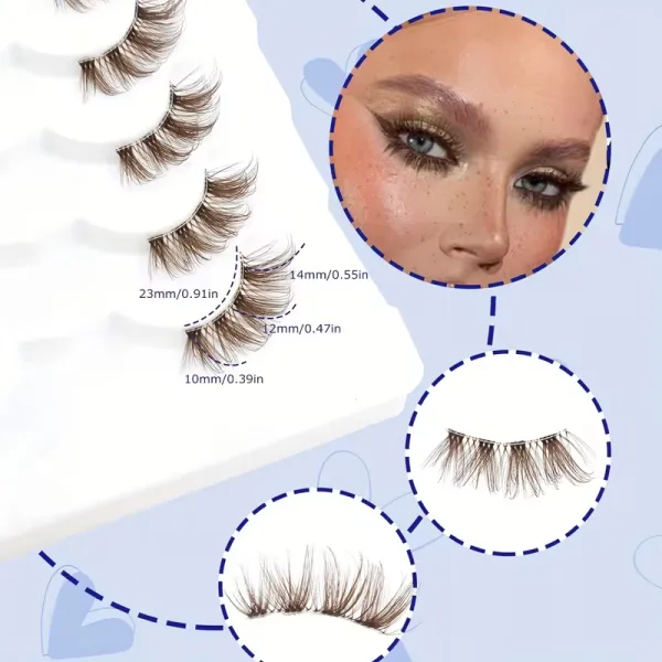 Multi-Length Brown Lash Clusters