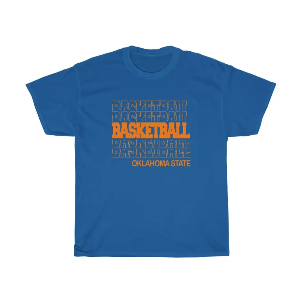 Basketball Oklahoma State in Modern Stacked Lettering