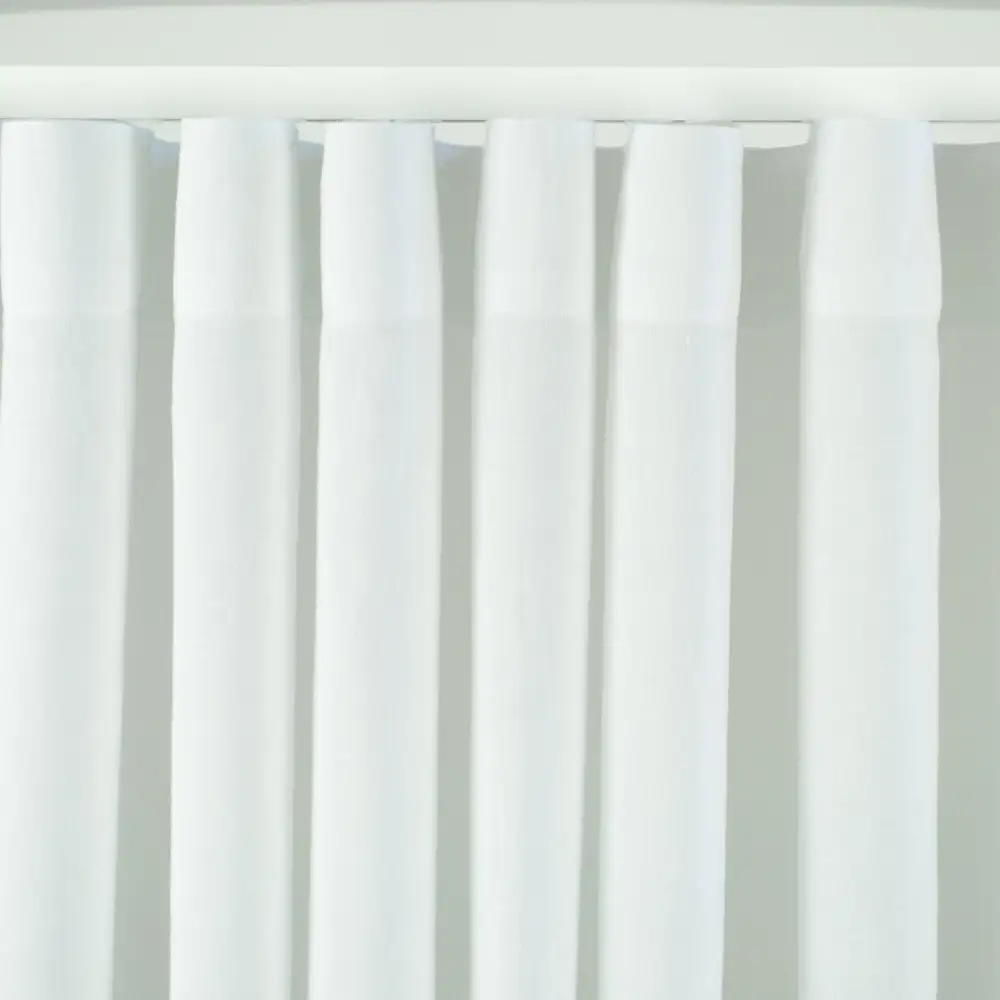 Wavefold Linen Track Curtain