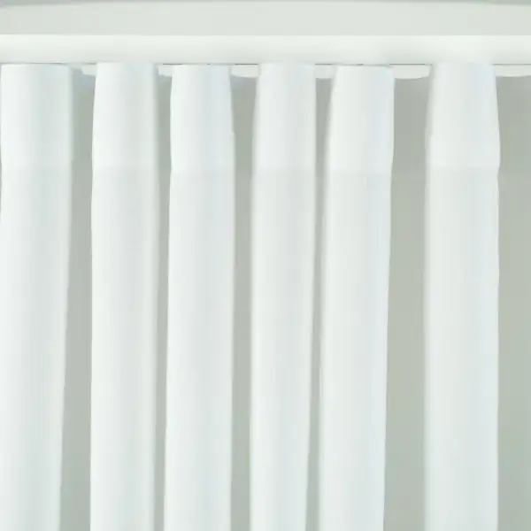 Wavefold Linen Track Curtain