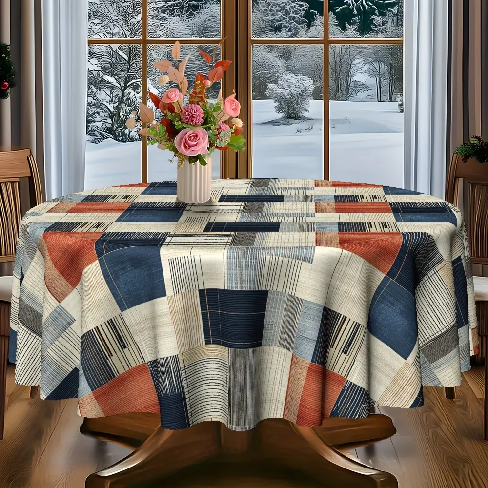 Geometric Patchwork Tablecloth