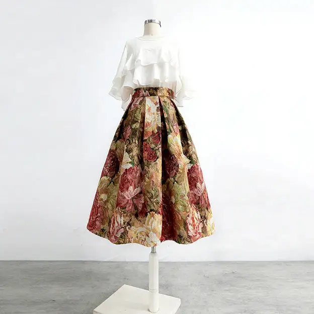 Everyday Market Flared Floral Skirt