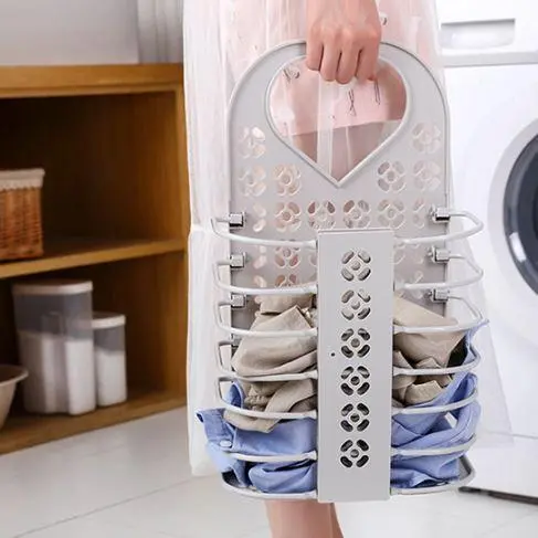 Refined Plastic Hanging Laundry Basket