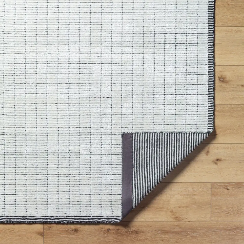 Hand-Loomed Square Pattern Carpet