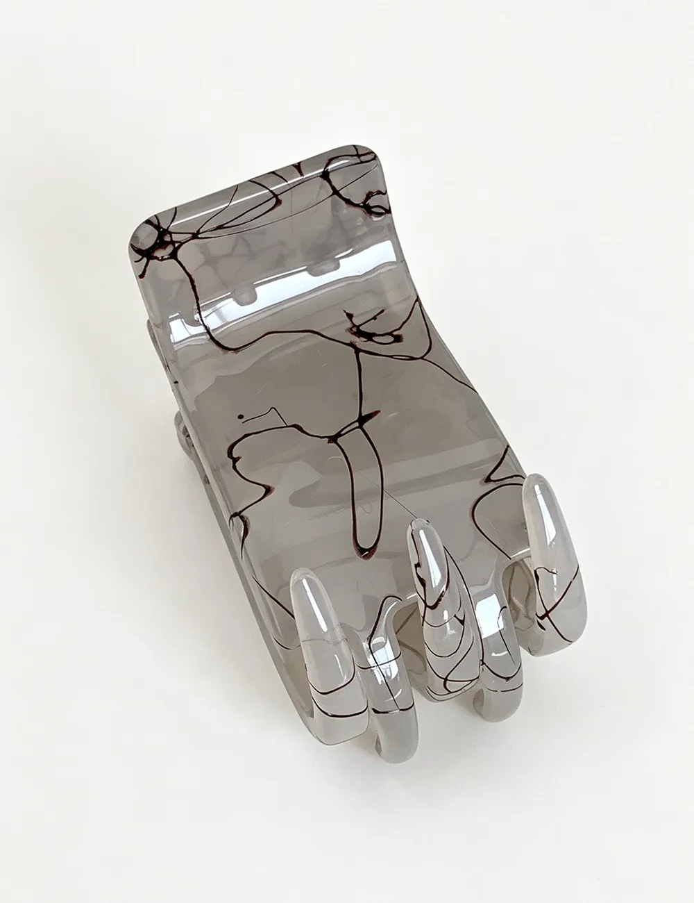 Marbled Ink Wash Print Hair Hair Claw Clip