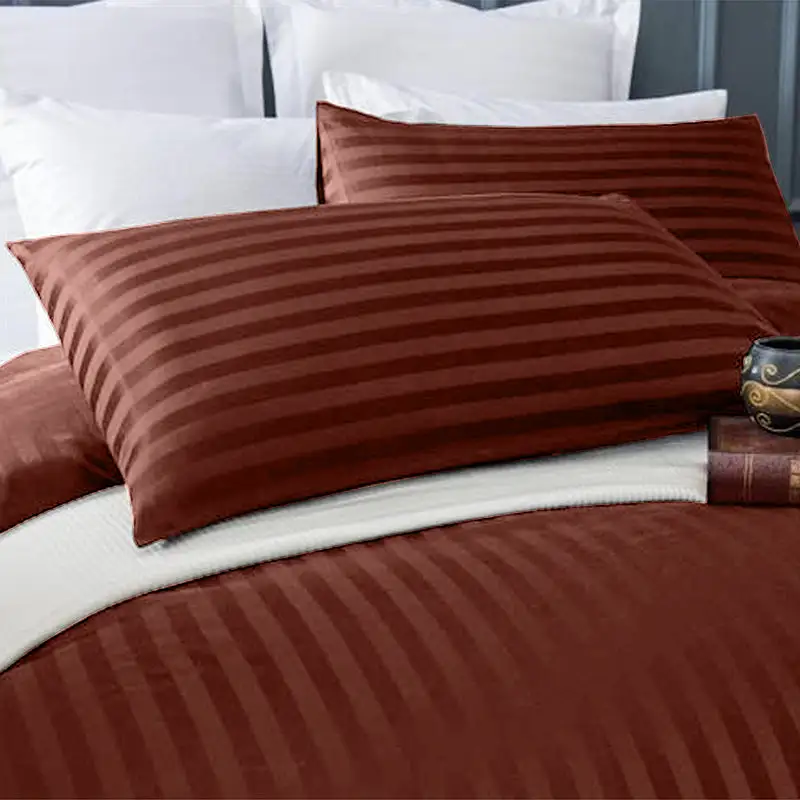 Quilt Cover Set With Sateen Stripe Detail