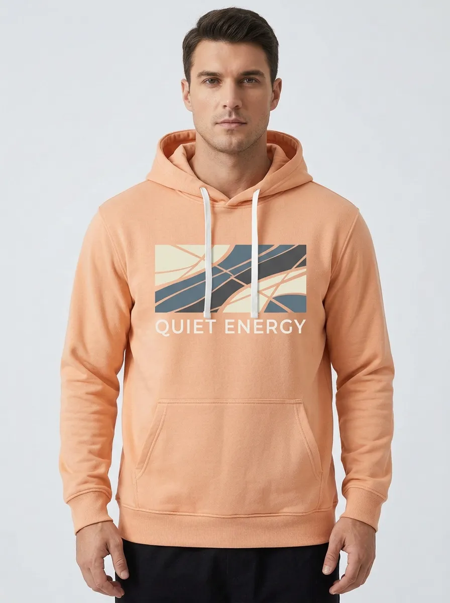 Men's Quiet Energy Abstract Geometric Print Hoodie