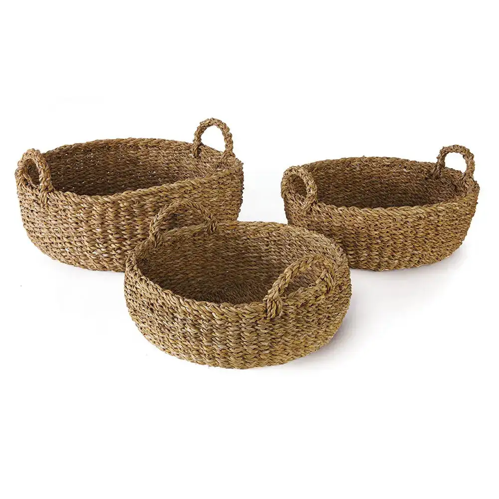 Polished Rattan Home Storage Basket