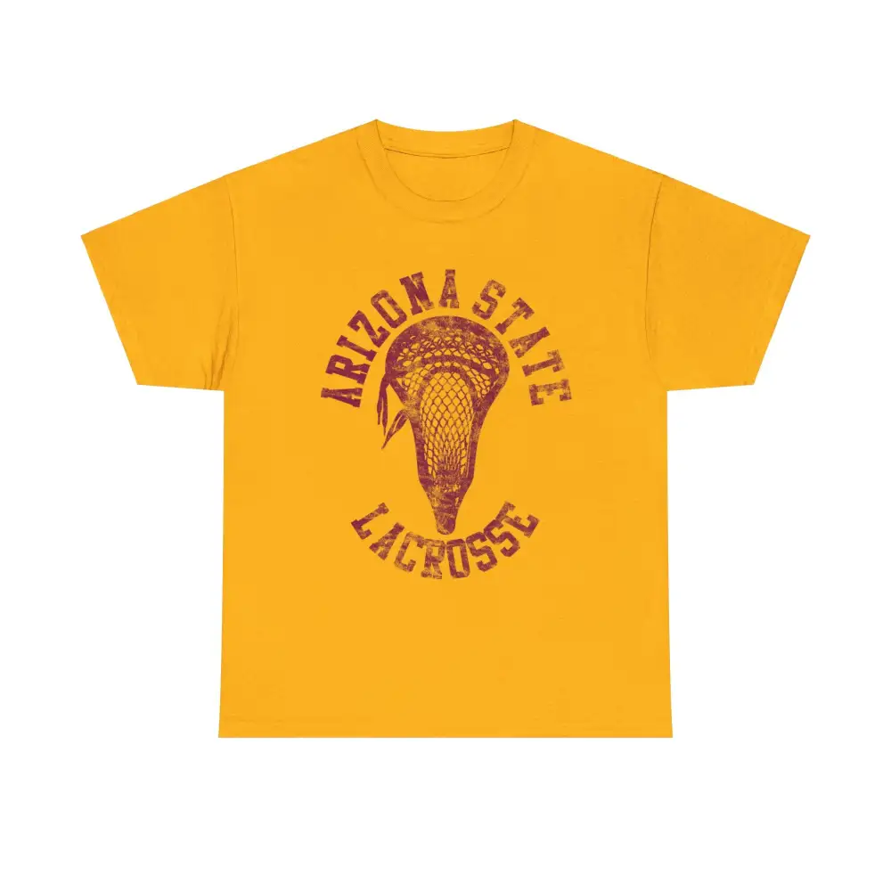 Arizona State Lacrosse With Maroon Lacrosse Head Shirt