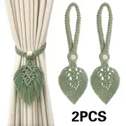 Macrame Leaf Curtain Tiebacks