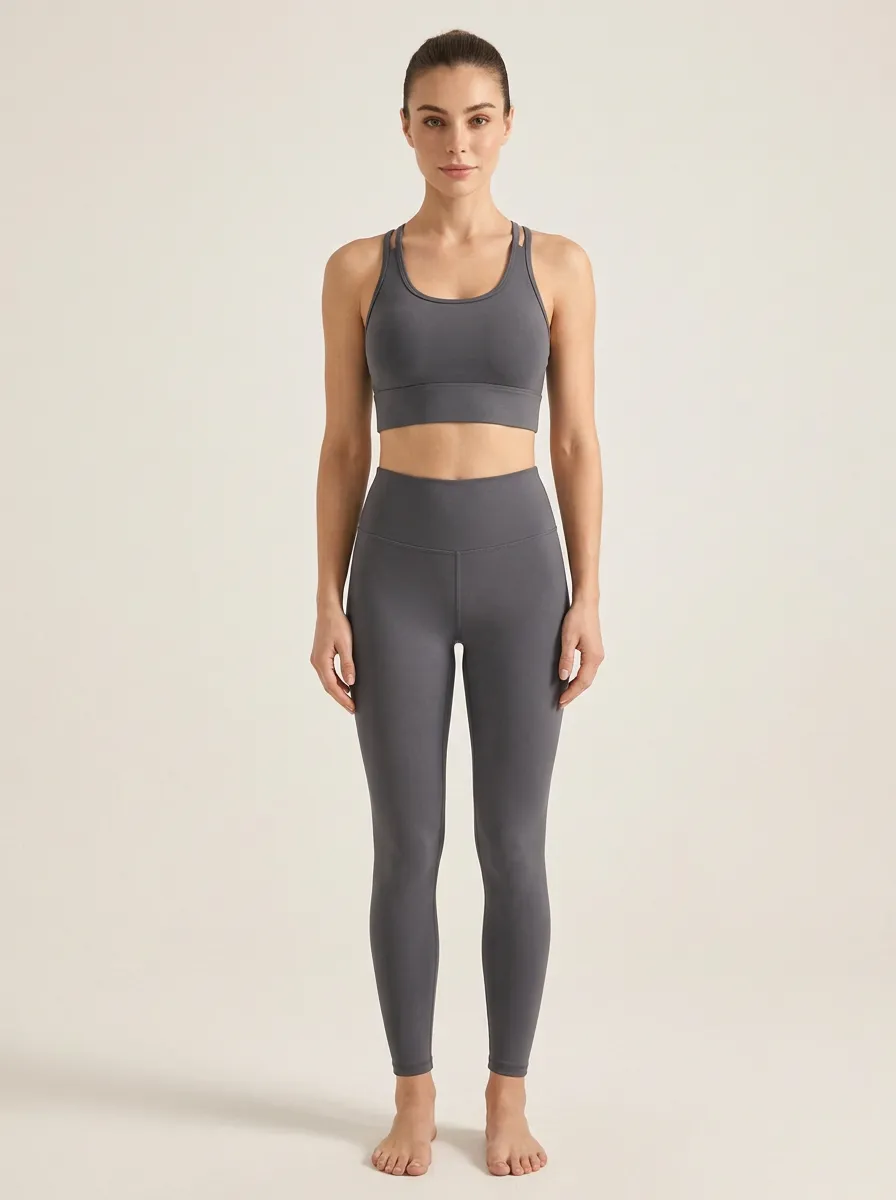 Women's Cross Strap Yoga Bra with Soft Touch Detail