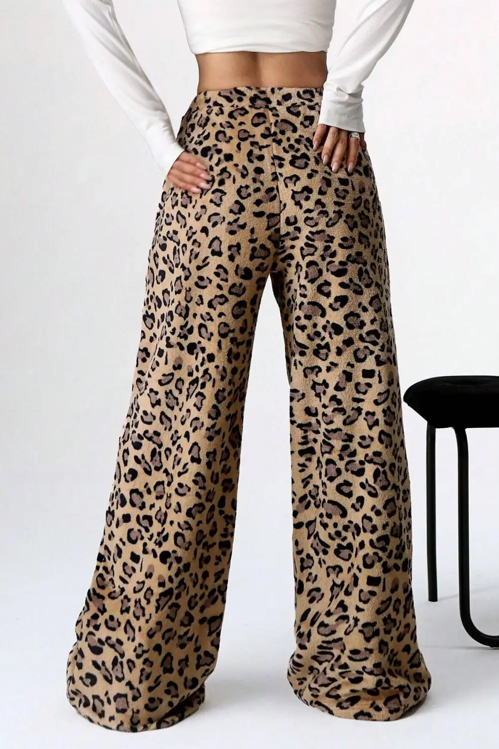 Leopard Wide Leg Pants Edit
