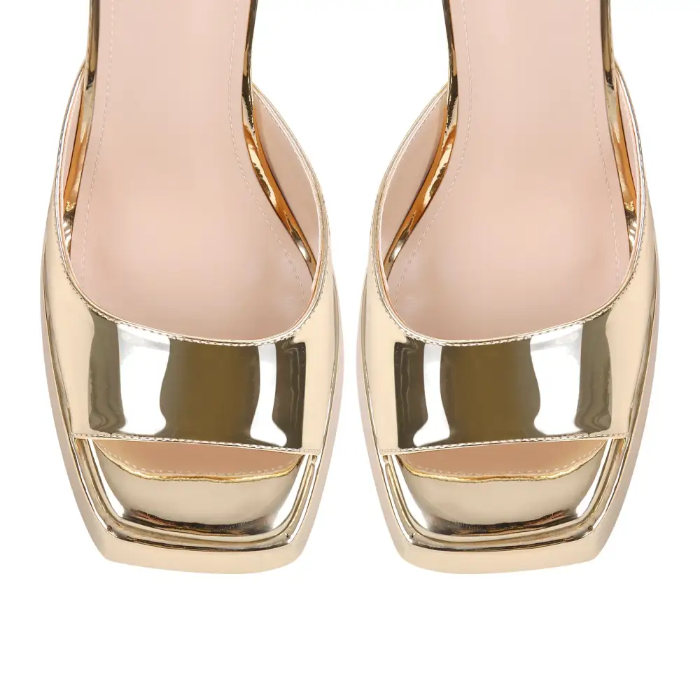 Open Toe Chunky Heel Strap Platform Sandals