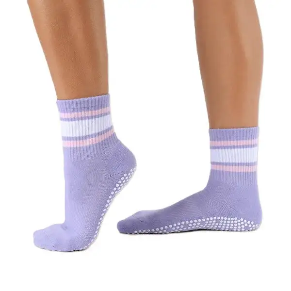 Striped Crew Grip Socks
