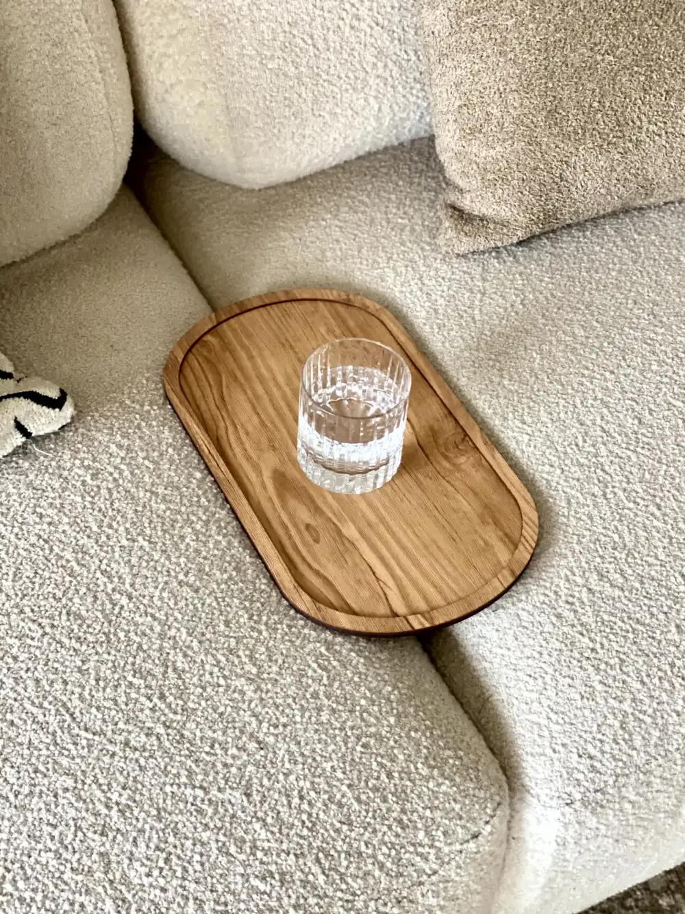 Elm Sofa Tray Light Brown
