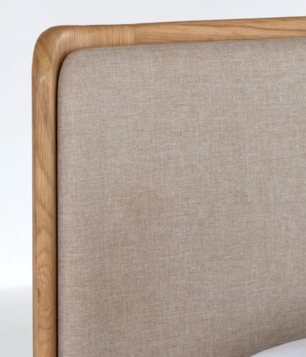 Oak Contemporary Bed
