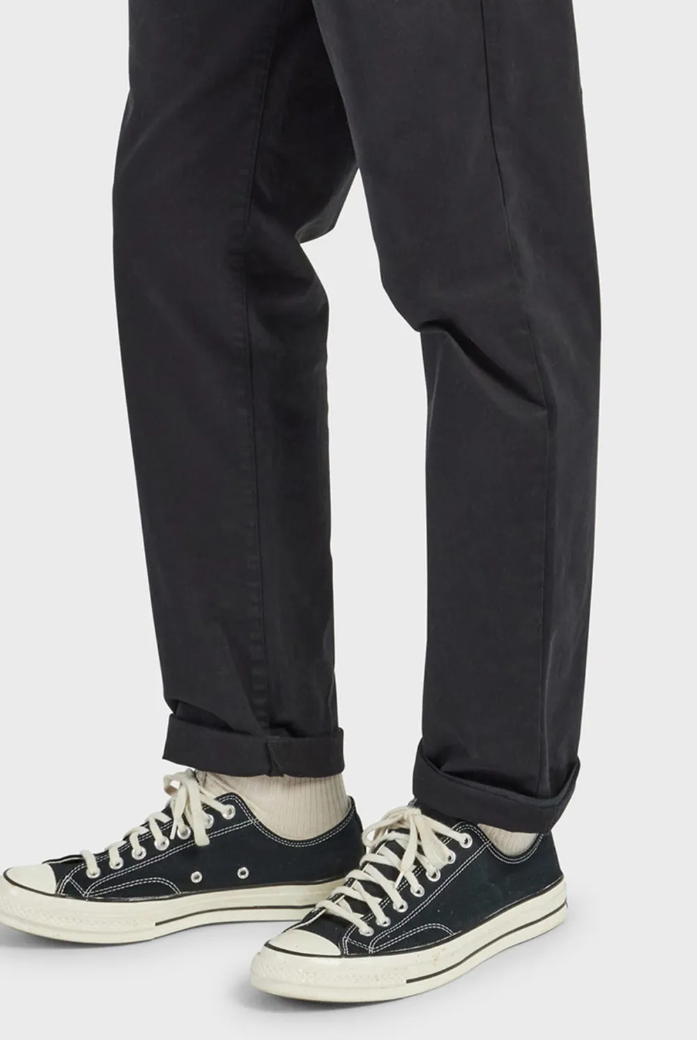 Tailored Fit Textured Cotton Casual Trousers