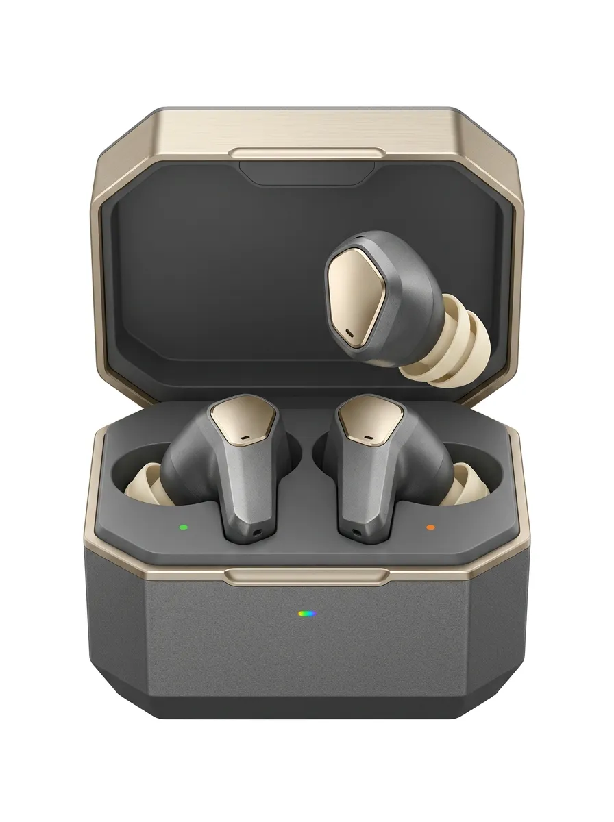 Metallic Wireless Earbuds