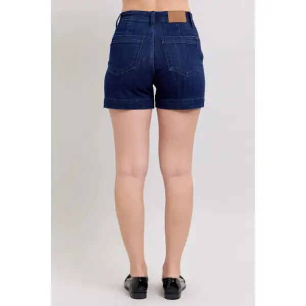 Full Size High Waist Denim Shorts Plus Size