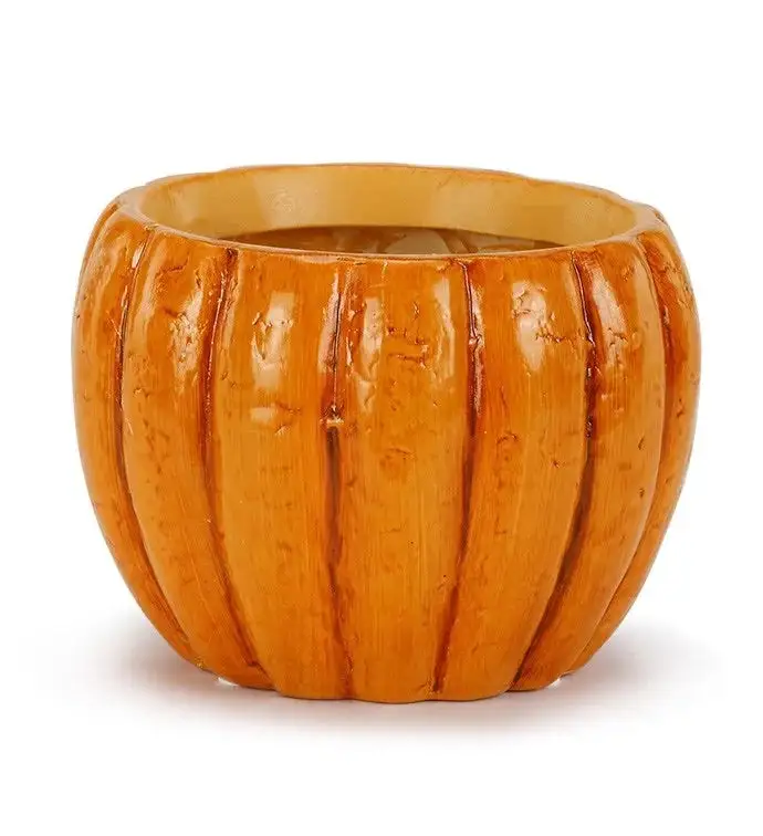 Glazed Pumpkin Accent Planter