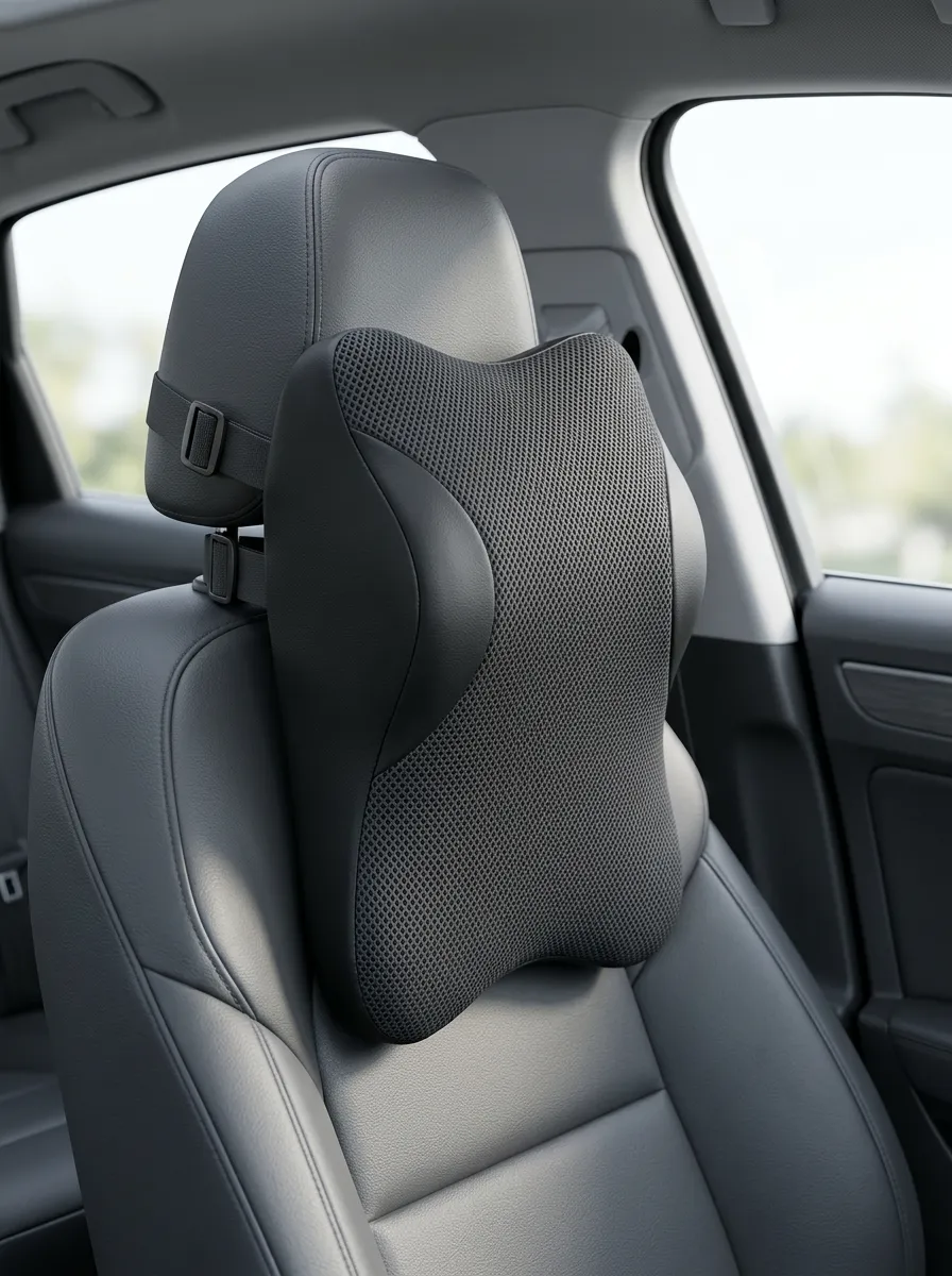 Car Interior Ergonomic Mesh Neck Support Pillow