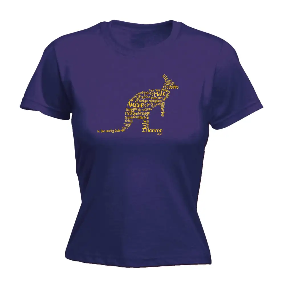 Kangaroo Slang Graphic Fitted Tee