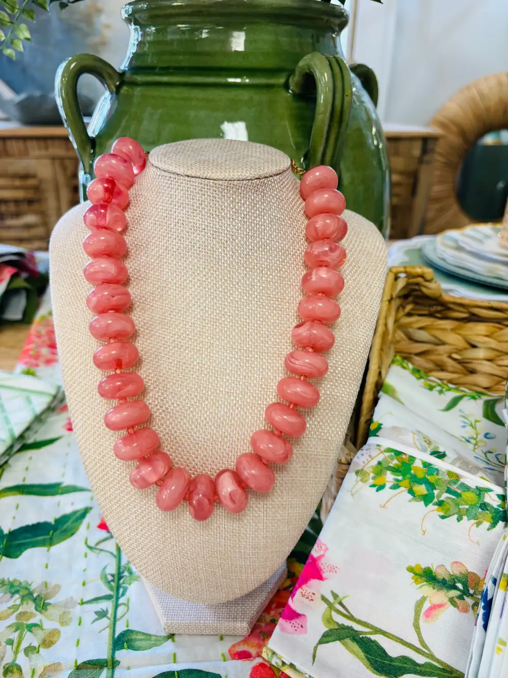 Beaded Candy Statement Necklace
